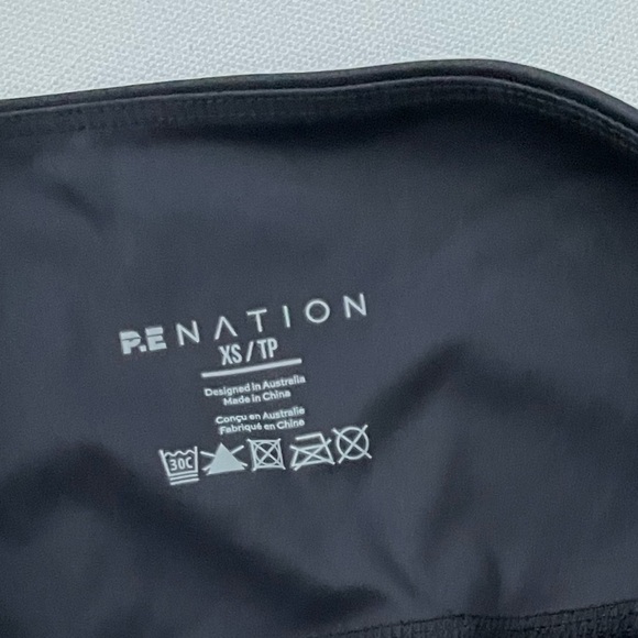 P.E Nation COMEBACK LEGGING IN BLACK ORANGE GOLD COLOR BLOCK XS - Picture 8 of 9